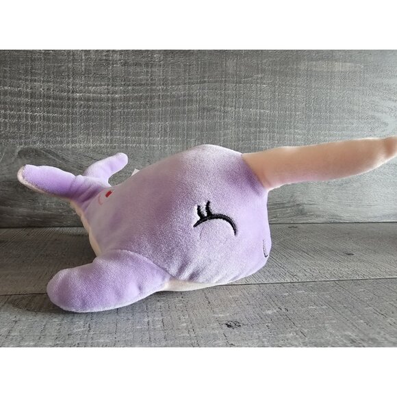Fuzzy Friends Squeeze Squish Unicorn Purple Whale NARWHAL Plush Magical Fantasy - Picture 1 of 7